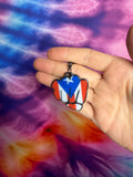 Puerto Rican Fist Social Media NFC Keychain