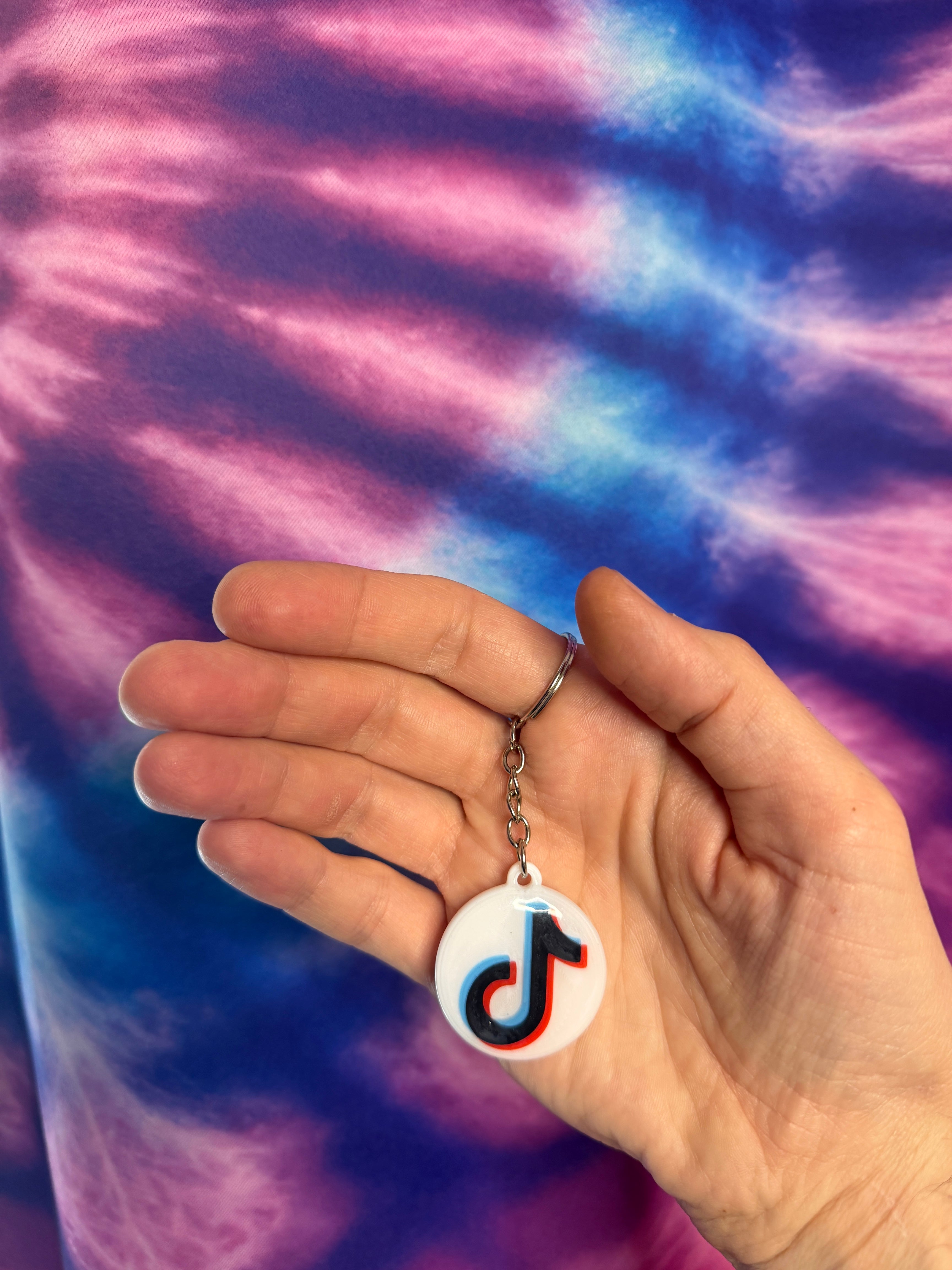 TikTok NFC Keychain - White