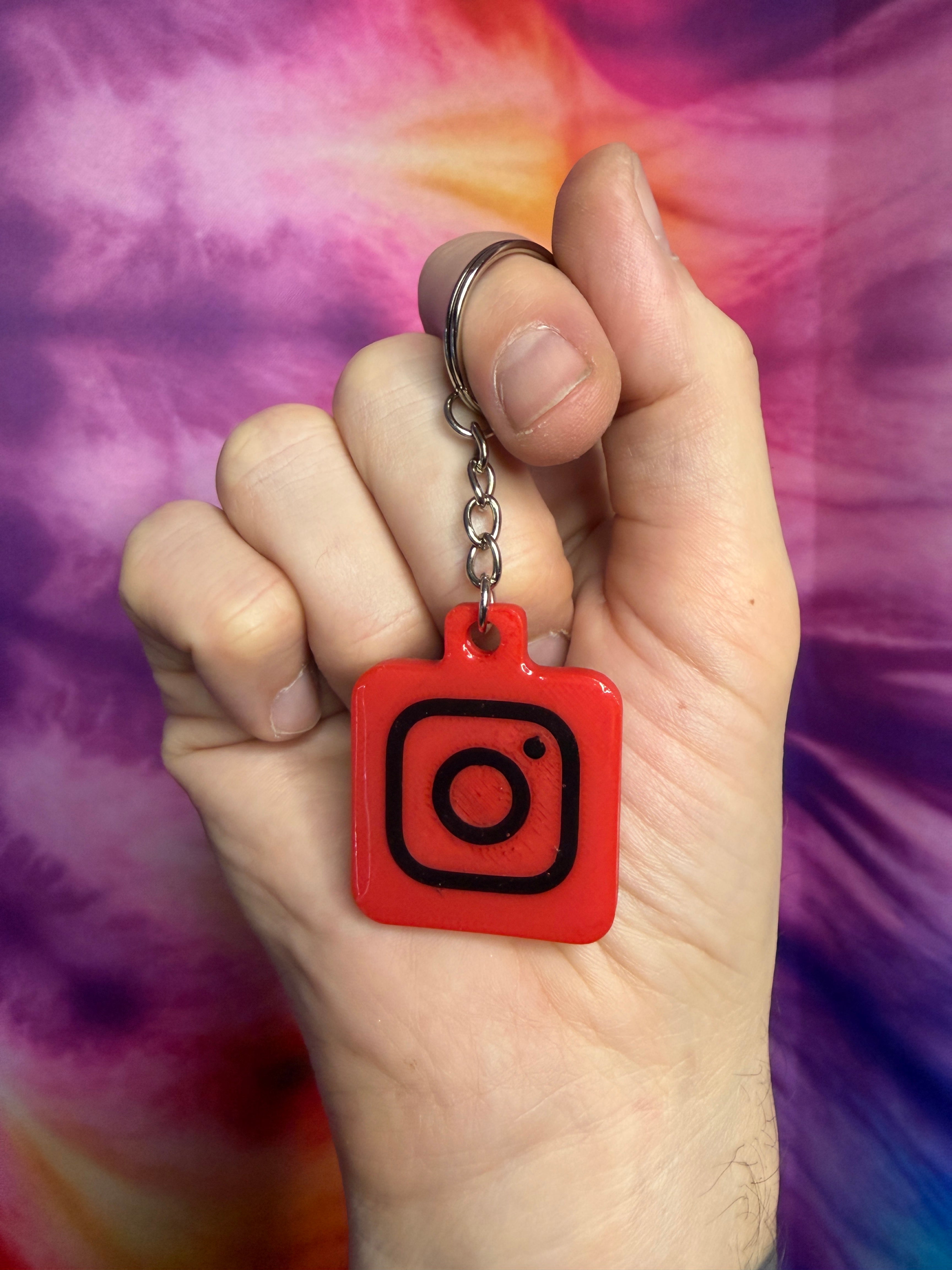 Instagram NFC Keychain - Red