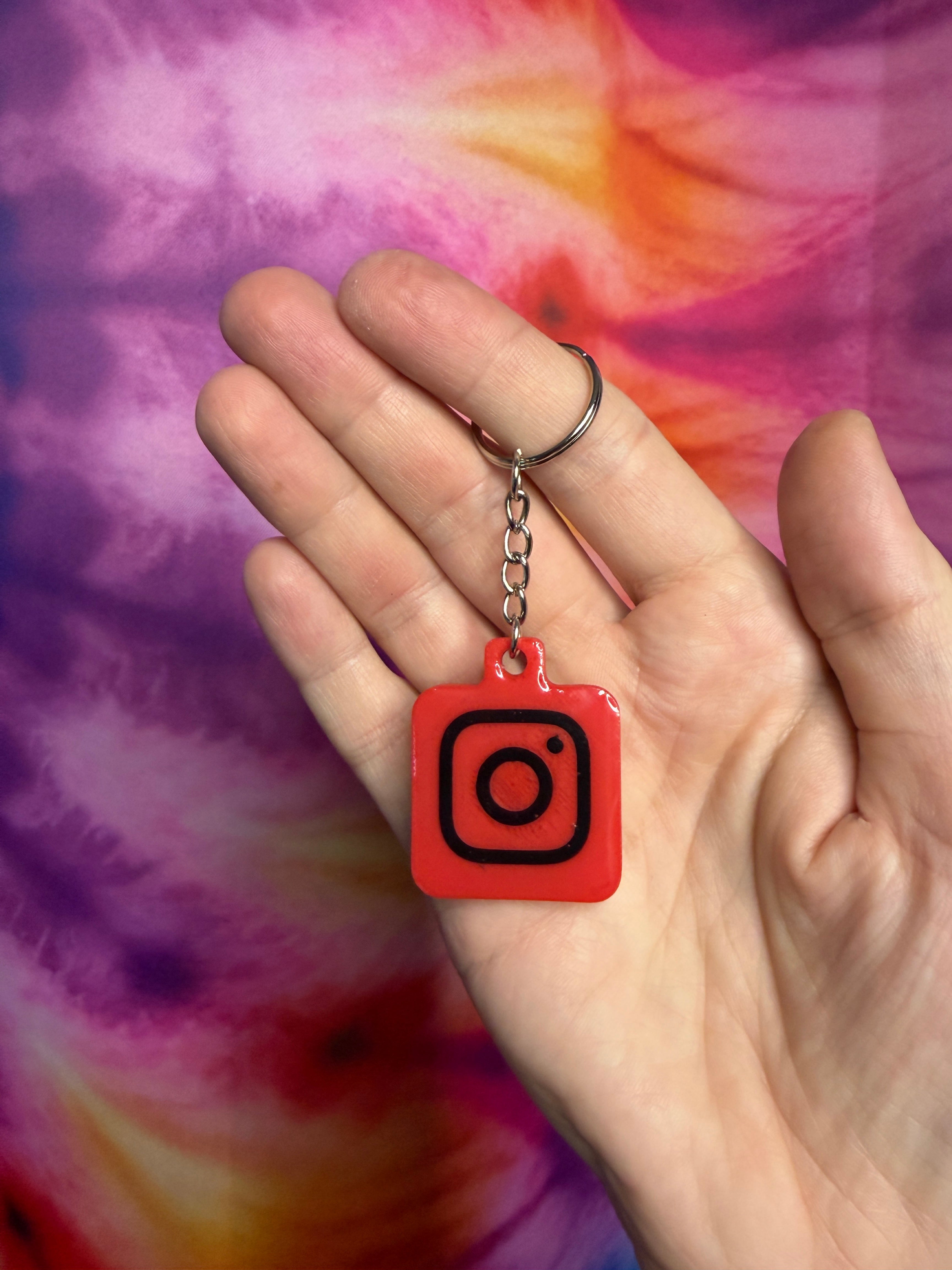 Instagram NFC Keychain - Red